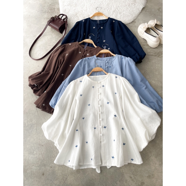 Amber Linen Top